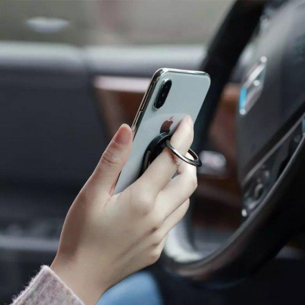 Тримач для телефону кільце REMAX RL-BK01,на повітропровід,палець (червоний)