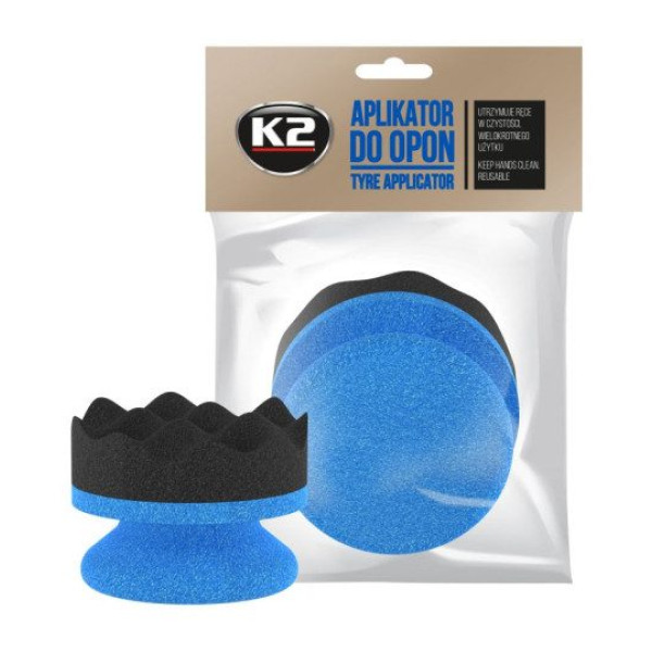 Губка Аплікатор для шин К2 D6 см Tyre Applicator (K720)
