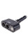 Автомобильный разветвитель прикуривателя VOIN 2 выхода 2USB 2400mA 12/24V Угловой (WF-0668/003)