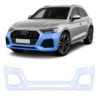 Антигравийная защитная бронепленка по лекалам для Audi Q5 FY facelift 2021-2024 - передний бампер
