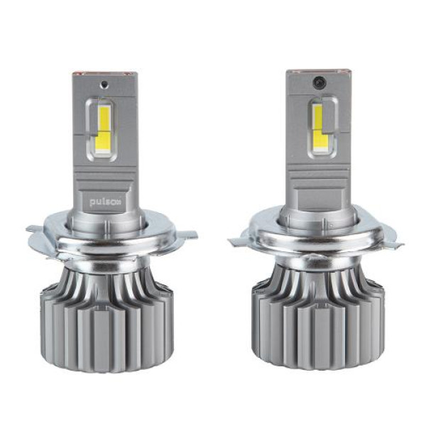 LED лампи для авто Pulso H4 LED-chips OEM PHILIPS Flip chip 9-16V 2*70W 8500Lm 6500K
