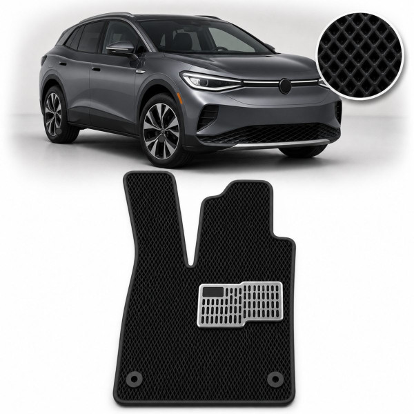 Водительский коврик EVA для Volkswagen ID.4 2020- (Металлический подпятник) 1 шт