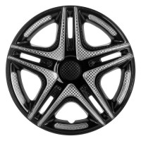 Ковпак колеса Star Дакар R14 чорний карбон 4 шт