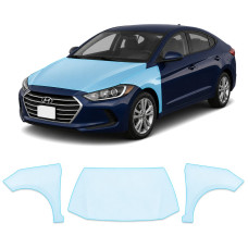 Антигравийная защитная бронепленка по лекалам для Hyundai Elantra AD 2015-2018 - капот и передние крылья
