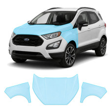 Антигравійна захисна бронеплівка за лекалами для Ford EcoSport II facelift 2018-2023 - капот і передні крила