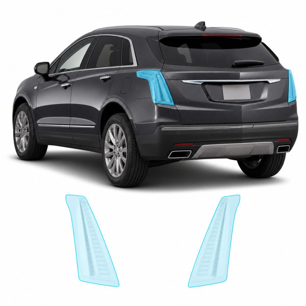 Антигравийная защитная бронепленка по лекалам для Cadillac XT5 I 2016-2019 - задние фонари стопы