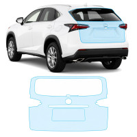 Антигравійна захисна бронеплівка за лекалами для Lexus NX AZ10 2014-2017 - зона кришки багажника