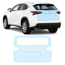 Антигравійна захисна бронеплівка за лекалами для Lexus NX AZ10 2014-2017 - зона кришки багажника