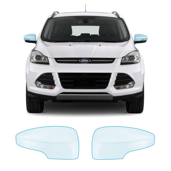 Антигравийная защитная бронепленка по лекалам для Ford Kuga II 2013-2019 - зеркала