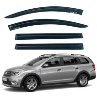 Дефлектори вікон вітровики Renault Logan MCV 2012- Скотч 3M Voron Glass