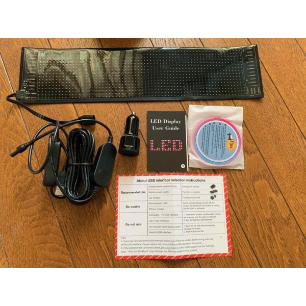 Гнучкий екран LED Matrix Panel APP Wi-Fi RGB 120 x 595 мм