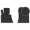 Передние ворсовые коврики для BMW X5 (E53) 1999-2007 с подпятником 2 шт (Carrera)
