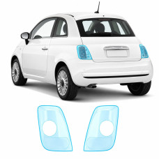 Антигравійна захисна бронеплівка за лекалами для Fiat 500 II 2007- задні ліхтарі стопи