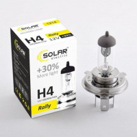 Автолампа галогенна Solar Starlight + 30% / H4 / 100/90W / 12V / 1 шт (1214)