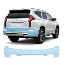 Антигравійна захисна бронеплівка за лекалами для Mitsubishi Pajero Sport III facelift 2019- задній бампер