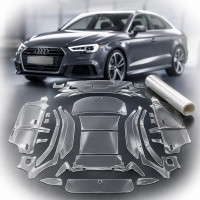 Антигравійна захисна бронеплівка за лекалами для Audi A3 8V 2012-2020 - повний кузов
