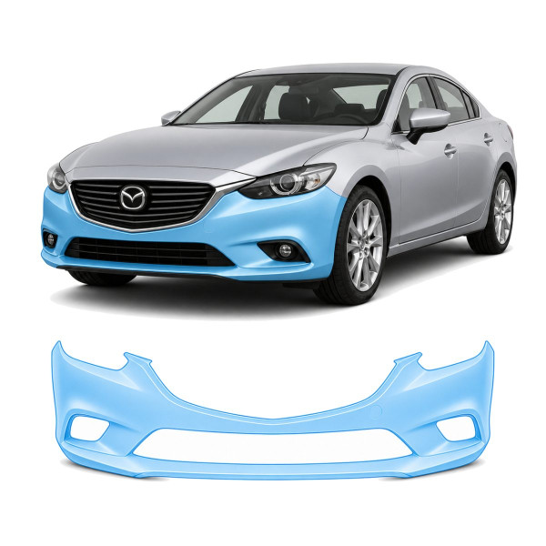 Антигравийная защитная бронепленка по лекалам для Mazda Mazda6 GJ 2012-2018 - передний бампер