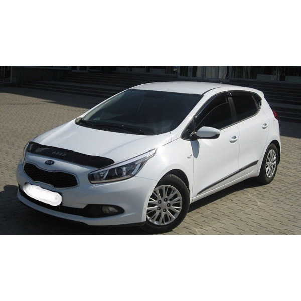 Дефлектор капота мухобойка для Kia Ceed 2012-