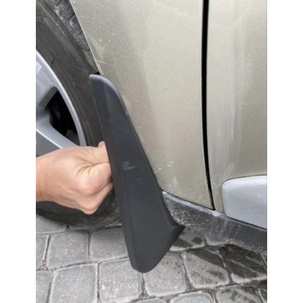 Брызговики для Mitsubishi Outlander XL 2009-2012 (узкий порог) комплект 4 шт (OEM: MZ313931,  MZ314340, MZ313932)
