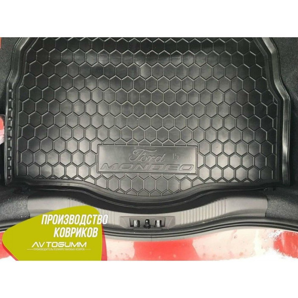 Автомобильный коврик в багажник Ford Mondeo 5 2015- Hatchback / Резиновый (Avto-Gumm)