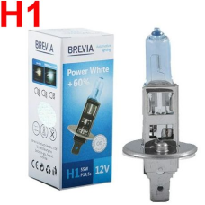 Автолампа галогенная Brevia Power White +60% H1 12V 55W 4300K 1 шт (12010PWC)