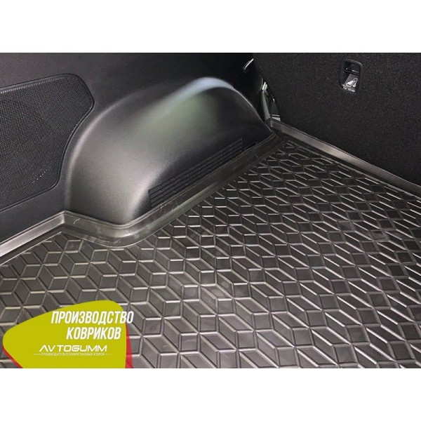 Автомобильный коврик в багажник Hyundai Santa Fe 2019,5- 5 мест / Резиновый (Avto-Gumm)