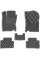 Коврики в салон для Nissan Qashqai 2014-2021 Екошкіра Чорні 5 шт (Rombus)