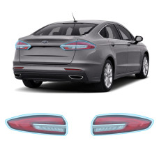 Антигравійна захисна бронеплівка за лекалами для Ford Fusion (US) II facelift 2017-2020 - задні ліхтарі стопи