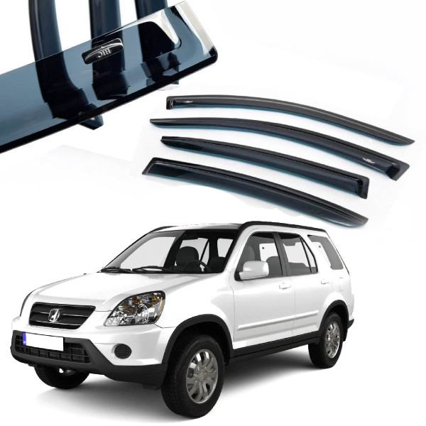 Дефлектори вікон вітровики HIC для Honda CR-V 2002-2007 (Ho07)