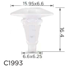 Клипса уплотнителя Nissan (0155308951, 65810K2009, 01553-08951, 65810-K2009, 15131) C1993 (C1993)