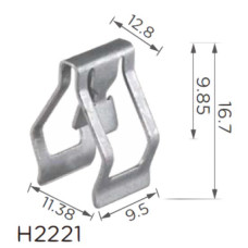 Скоба Volkswagen, Audi, Seat, Skoda (1J0858137B, 16540)H2221)