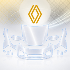Антигравійна захисна бронеплівка за лекалами для Renault Arkana I 2020- передня частина авто (капот бампер крила))