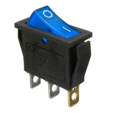 Кнопка Перемикач клавішний 12V (On/Off) Синя (RS10)