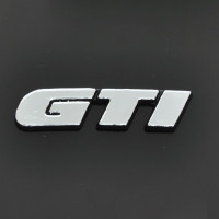 Эмблема надпись GTI Xром Golf3 / Jetta / Passat / 1991-1997 скотч 90 x 20 мм