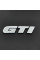 Емблема напис GTI Xром Golf3 / Jetta / Passat / 1991-1997 скотч 90 x 20 мм