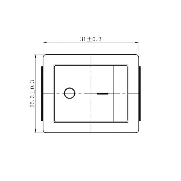 Кнопка Перемикач клавішний 12V (On/Off) 4 Контакт Зелена №140