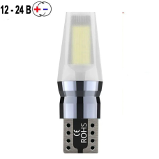 Автолампа світлодіодна LED 12/24V T10 COB 24 Чіп (Матовий Алюміній) Білий Світло 1 шт