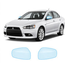 Антигравійна захисна бронеплівка за лекалами для Mitsubishi Lancer X facelift 2011-2017 - дзеркала