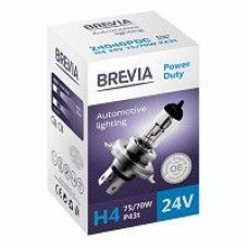 Автолампа галогенная Brevia Power Duty / H4 / 75/70W / 24V / 1 шт (24040PDC)