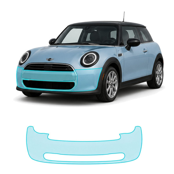 Антигравийная защитная бронепленка по лекалам для Mini Cooper F66 2024- передний бампер