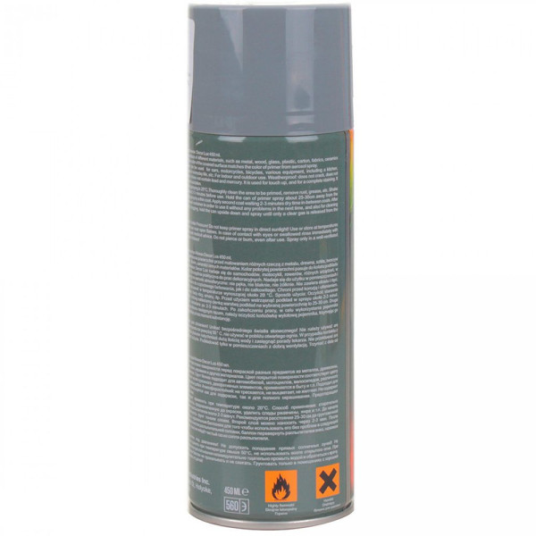 Грунтовка Акриловая Nowax Спрей 450 мл Серая (slate grey/ral7015) NX48035