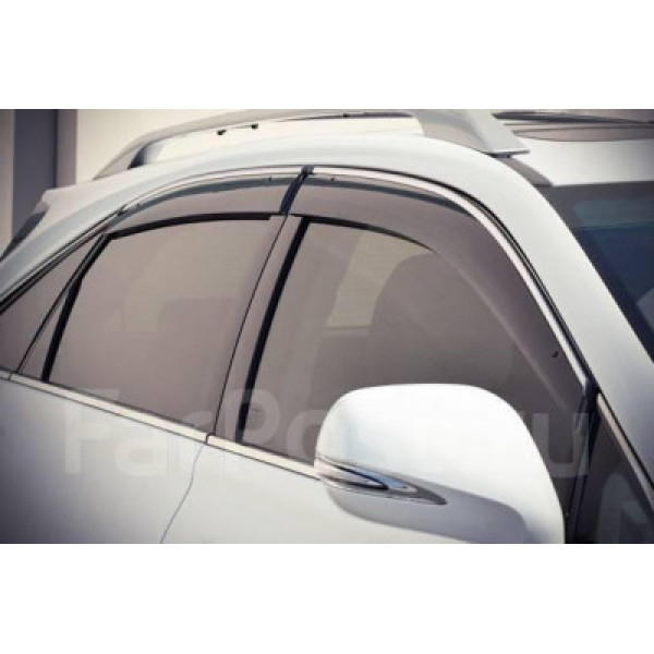 Дефлектори вікон вітровики Benke для Lexus RX 330 2003-2009- Хром Молдинг Із Нержавіючої Сталі 3D (BLXRX0323-W/S)