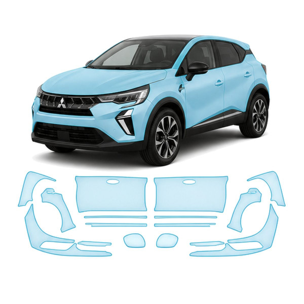 Антигравийная защитная бронепленка по лекалам для Mitsubishi ASX III 2023- полный кузов