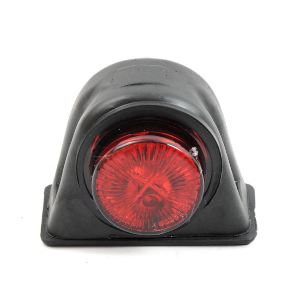 Габарит LED чебурашка 12/24V / большой 9 см / Красный-Белый 2 шт (Л 033)