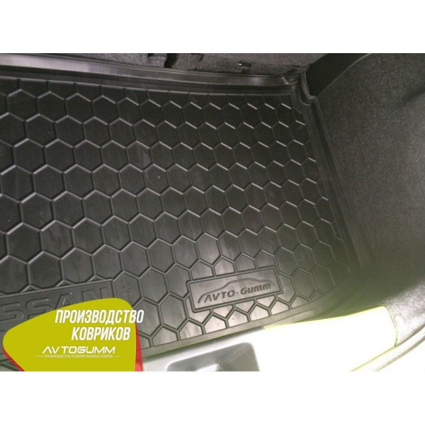 Автомобільний килимок в багажник Nissan Micra (K13) 2010- (Avto-Gumm)