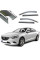 Дефлектори вікон вітровики Benke для Mazda 6 GJ 2012- Хром Молдинг З Нержавіючої Сталі 3D (BMDM61423-W/S)
