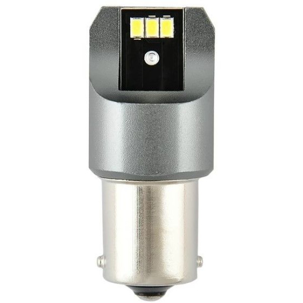 LED автолампа Brevia Power 12/24V T25 P21W 6x3020SMD 330Lm 6000K CANbus BA15s 2 шт (10101X2)