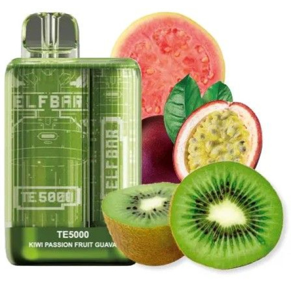 Elf Bar TE5000 POD  5% Оригінал Kiwi Passion Fruit Guava Ківі маракуйя гуава (Підряджається)