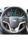 Чехол Оплетка Руля для Chevrolet Cruze/Aveo/Orlando 2009-2015 Кожа (Модельная Выкройка) №13