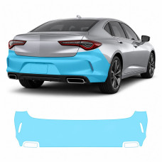 Антигравийная защитная бронепленка по лекалам для Acura TLX II 2021 - задний бампер